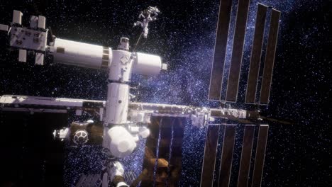Estación-Espacial-Internacional-En-El-Espacio-Ultraterrestre